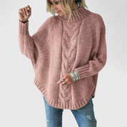 Elysian - Knitted Sweater with Cable Pattern