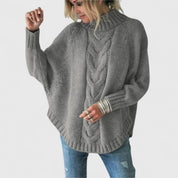 Elysian - Knitted Sweater with Cable Pattern