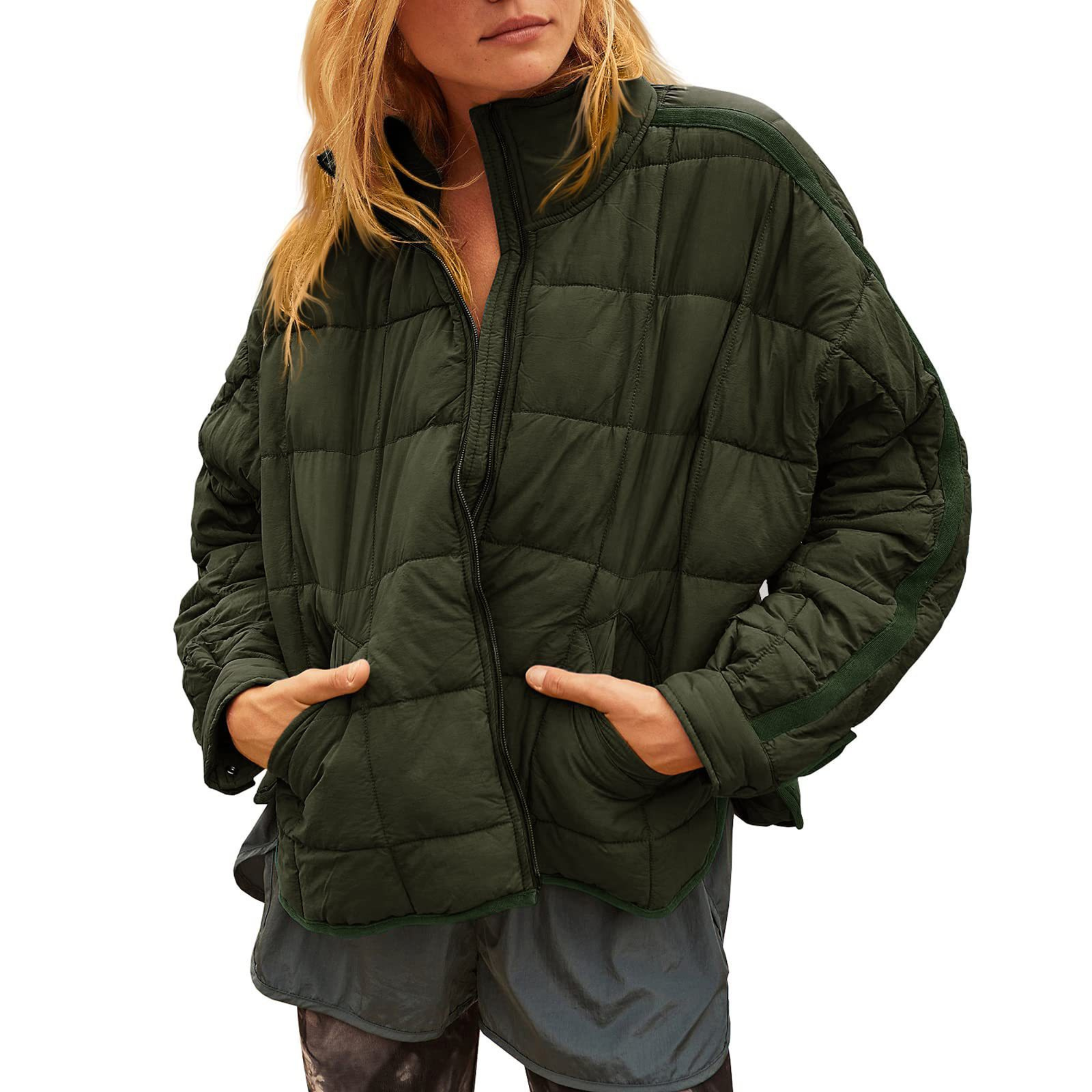 Olivia – Lightweight Compact Zip Puffer Jacket