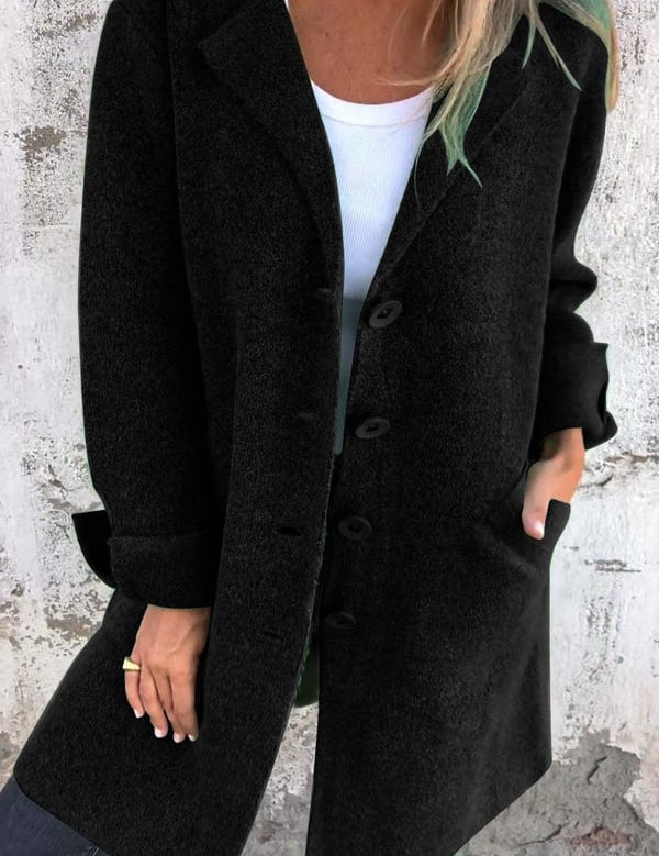 Camile - Casual Single Breasted Wool Coat