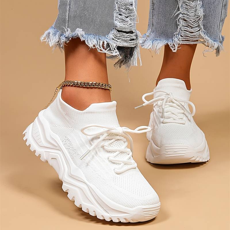 Matilda - Women’s Chunky Knit Sneakers | Lightweight & Stylish