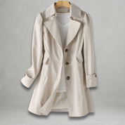 Roos - Stylish Longline Button-Down Coat