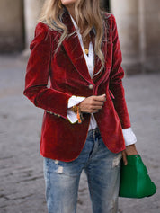 Elise - TAILORED VELVET BLAZER