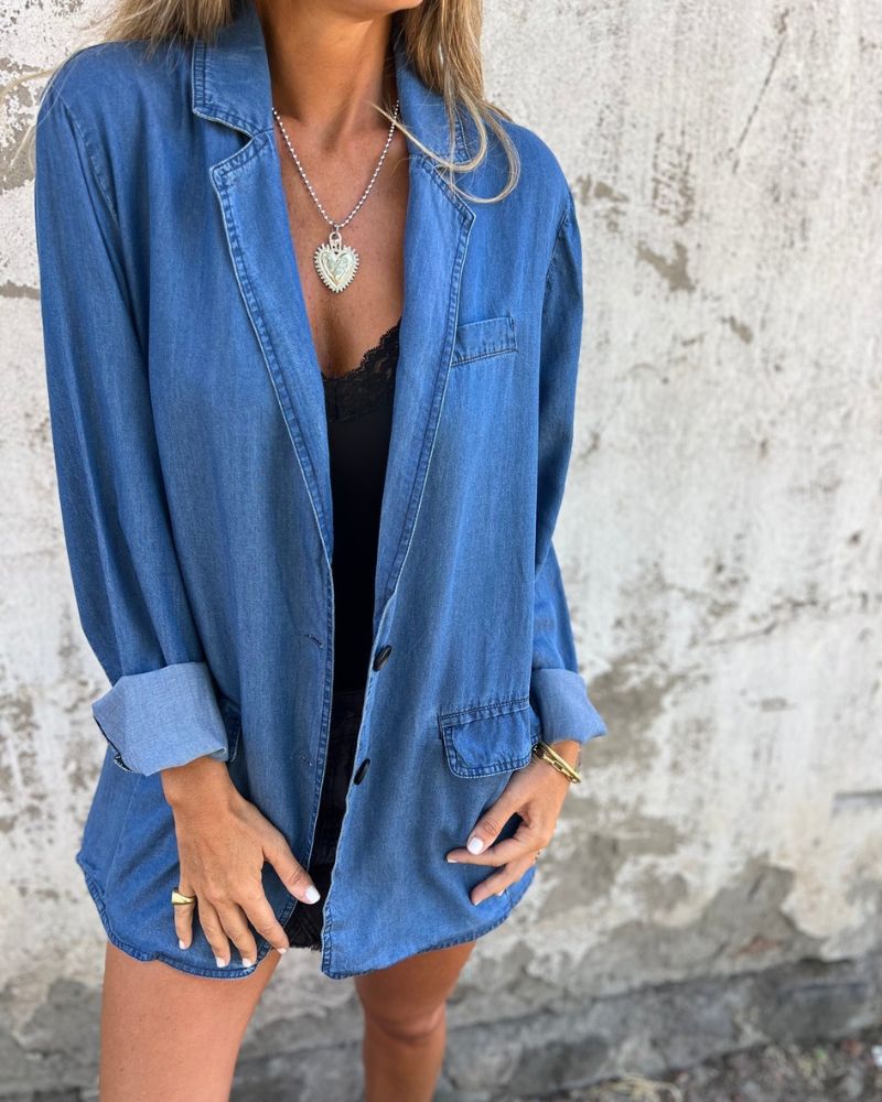 Nadine - Casual Denim Blazer