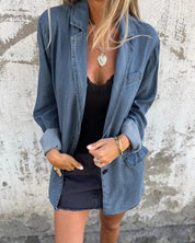 Nadine - Casual Denim Blazer