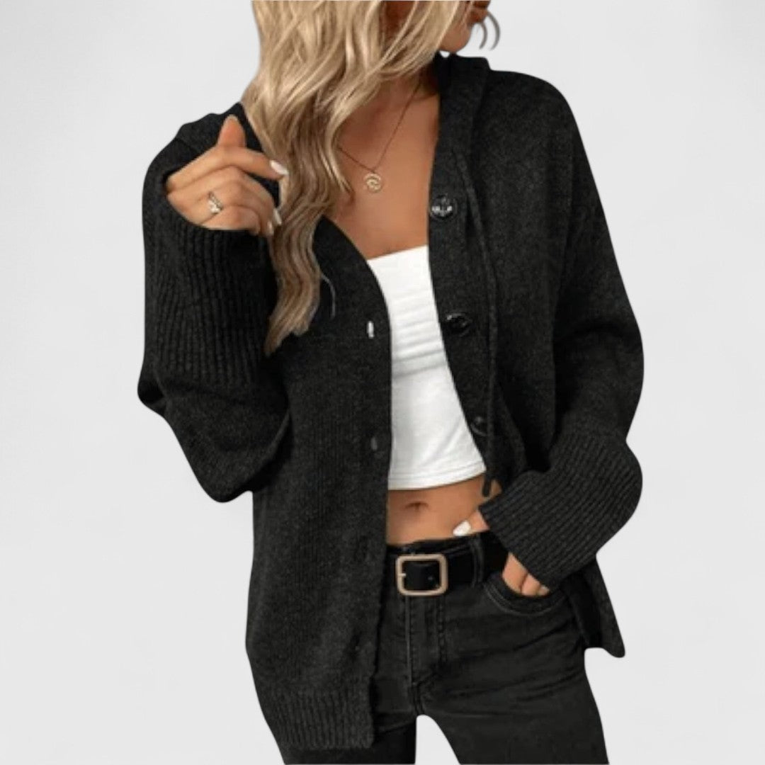 Brittan - Knitted Cardigan with Buttons