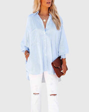 Blaine - Oversized Striped Shirt