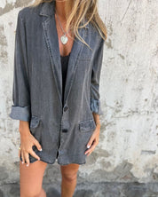 Nadine - Casual Denim Blazer
