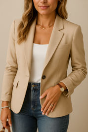 Lieke - Elegant Blazer With Boutton And Pockets
