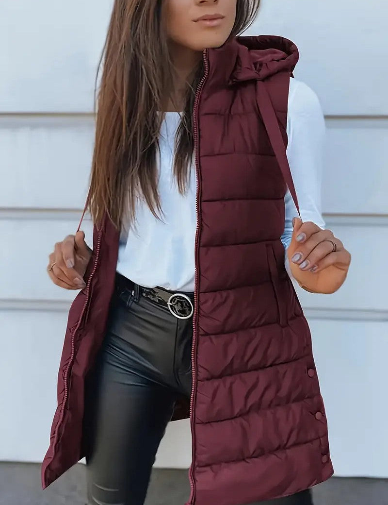 Emma - Casual Sleeveless Long Vest