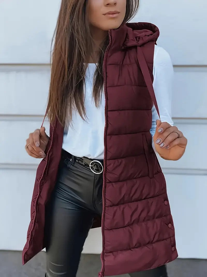 Emma - Casual Sleeveless Long Vest