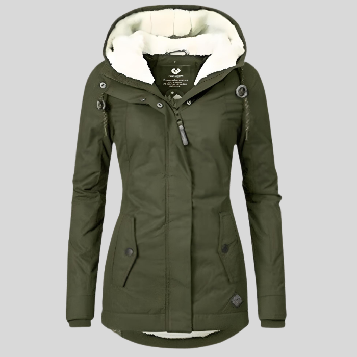 Puck - Waterproof Long Jacket with Hood and Lining