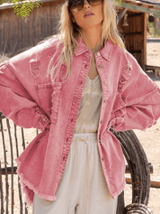 Esmee - Loud Cotton Distressed Denim Jacket