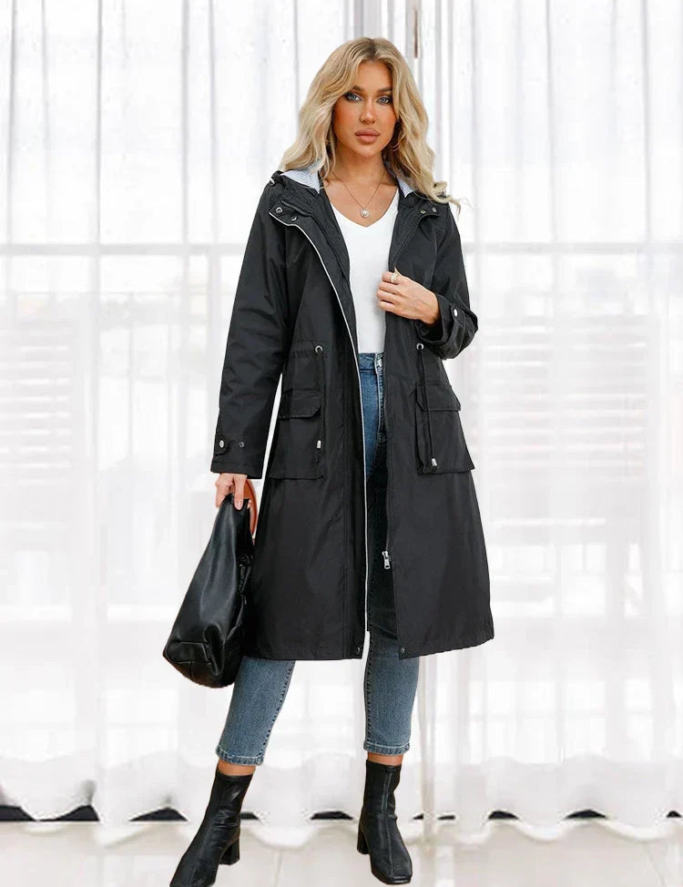 Chloe - Women's Water-Repellent Trench Coat