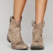 Phoebe - Vintage Cowboy Ankle Boots