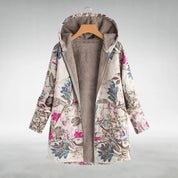 Mira - Stylish Floral Fleece Jacket