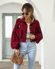 Lily - Women's Casual Cropped Jacket