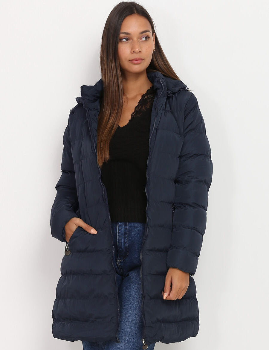Isabelle - Women's Padded Winter Coat with Hood