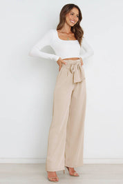Layla - Women's Wide Leg Linen Trousers