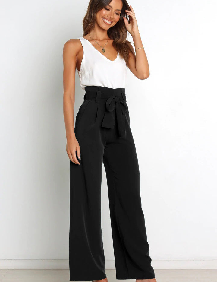 Layla - Women's Wide Leg Linen Trousers