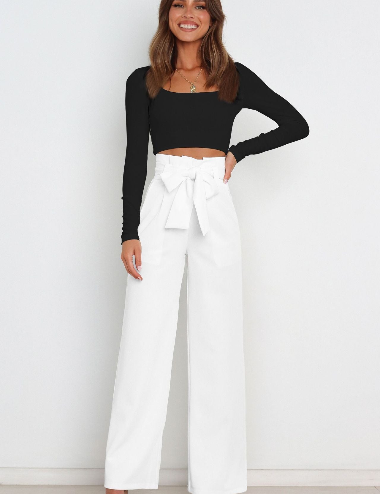 Layla - Women's Wide Leg Linen Trousers