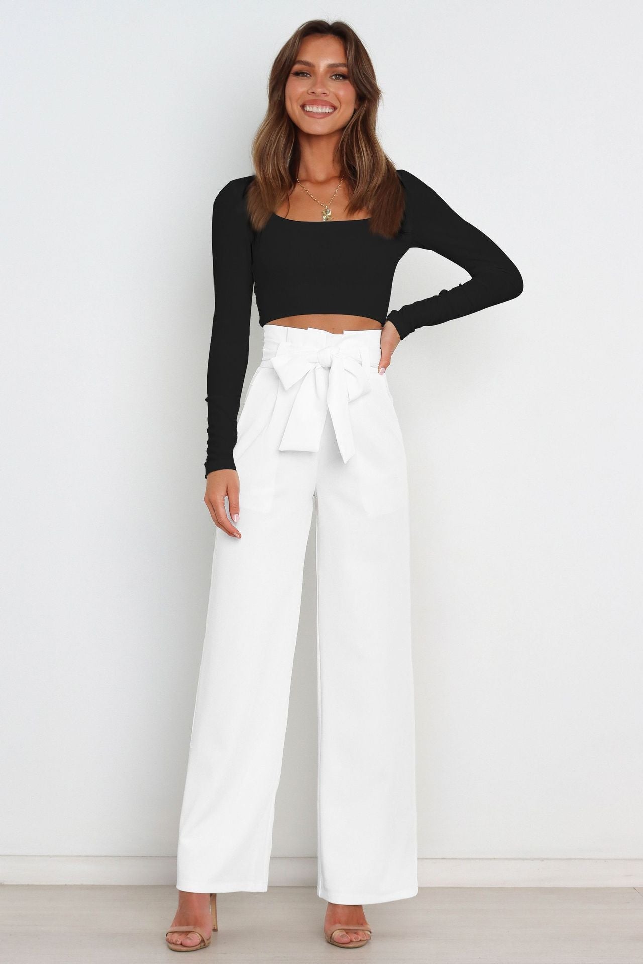 Layla - Women's Wide Leg Linen Trousers