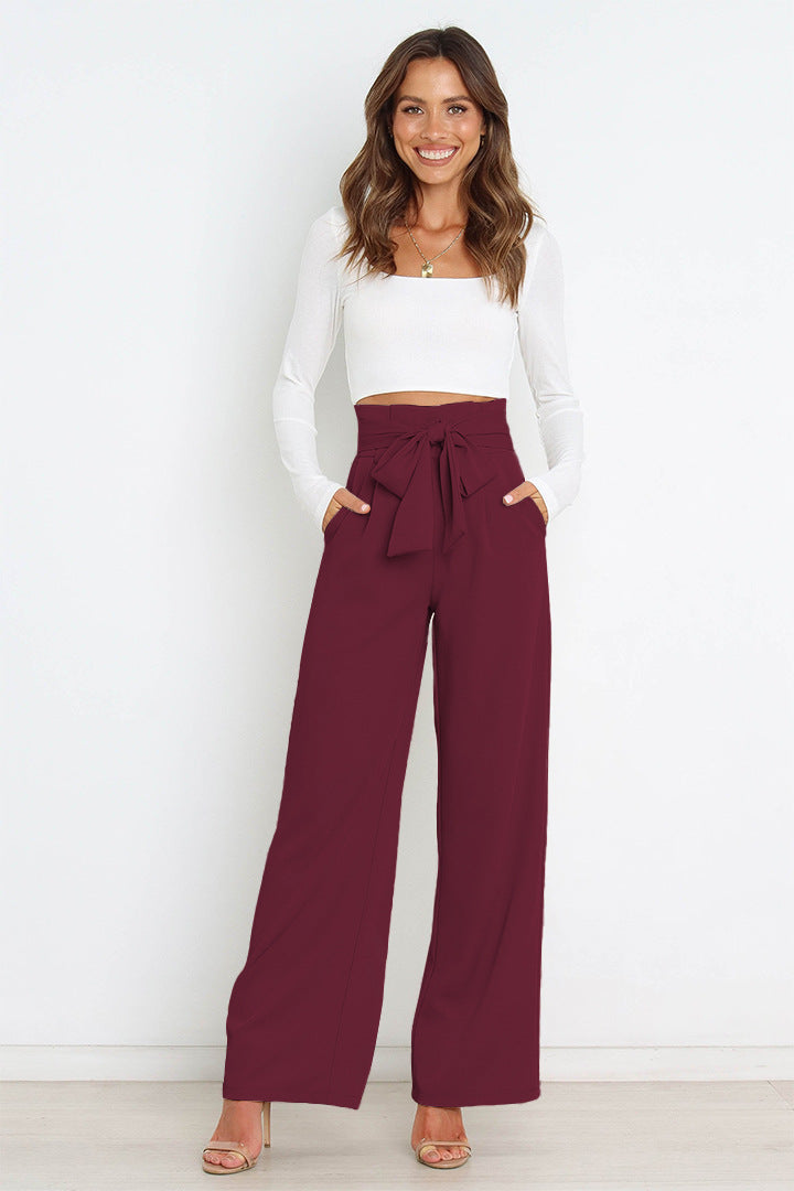 Layla - Women's Wide Leg Linen Trousers