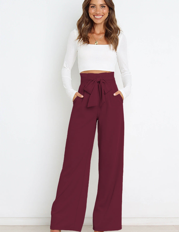 Layla - Women's Wide Leg Linen Trousers