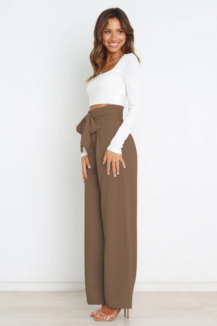 Layla - Women's Wide Leg Linen Trousers