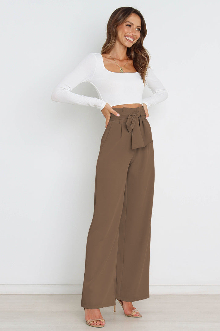 Layla - Women's Wide Leg Linen Trousers