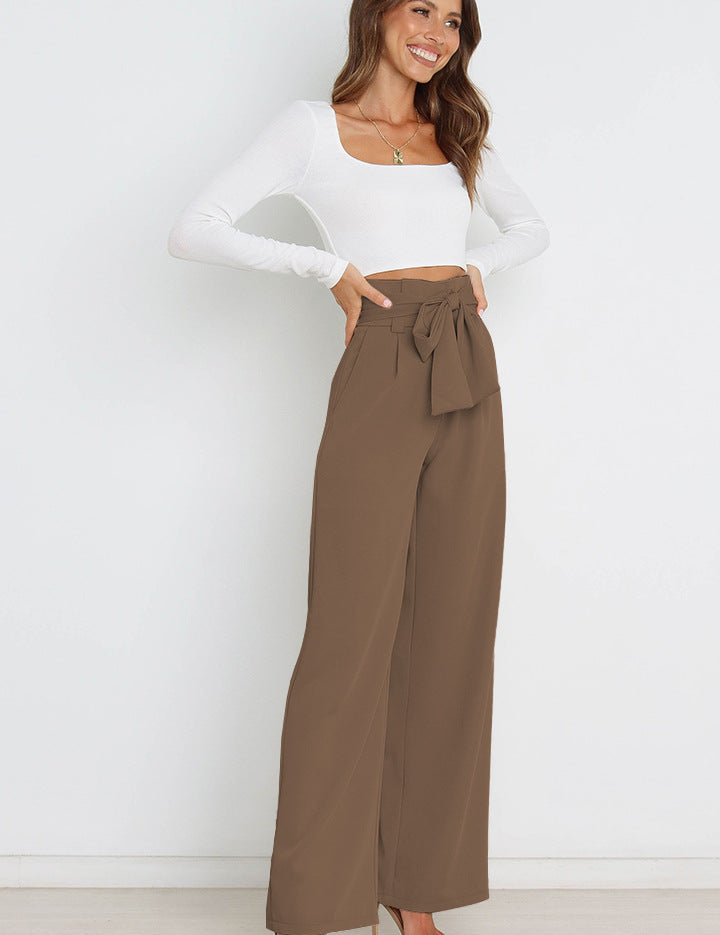 Layla - Women's Wide Leg Linen Trousers