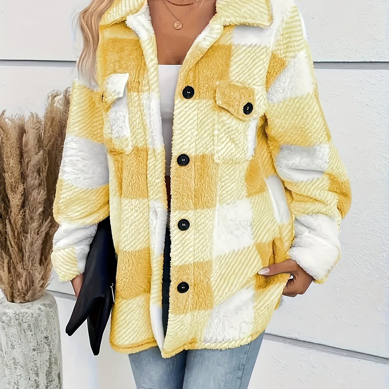 Jasmijn - Plush Fleece Winter Jacket