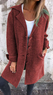 Camile - Casual Single Breasted Wool Coat