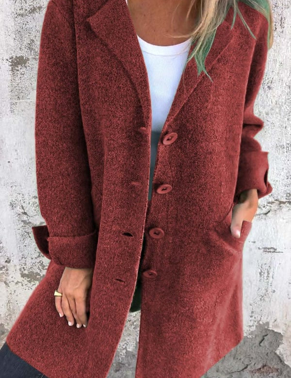 Camile - Casual Single Breasted Wool Coat
