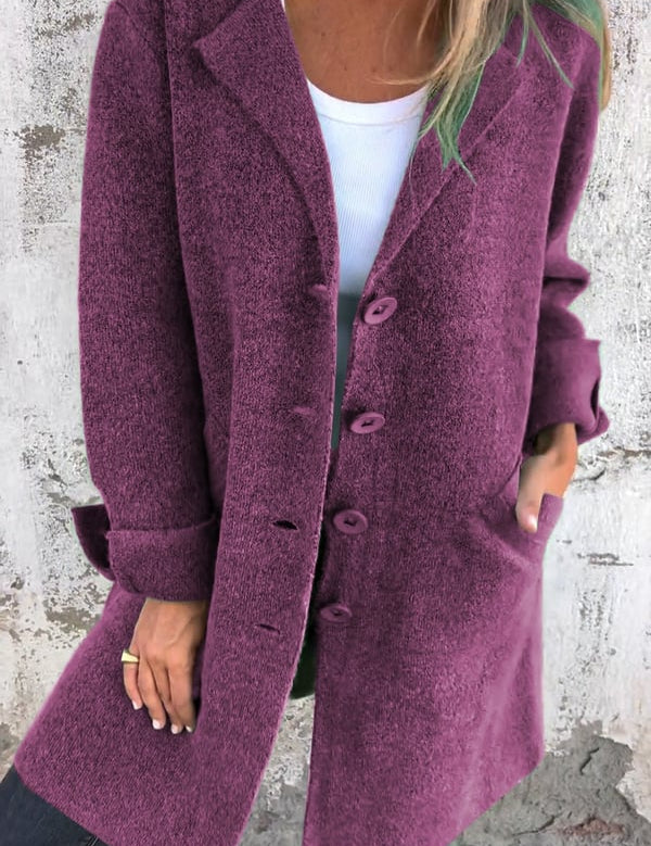 Camile - Casual Single Breasted Wool Coat