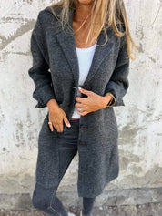 Camile - Casual Single Breasted Wool Coat