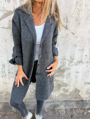 Camile - Casual Single Breasted Wool Coat
