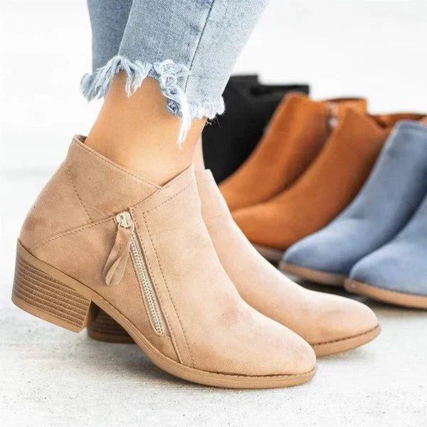 Isla - Side-Zip-Ankle Boots