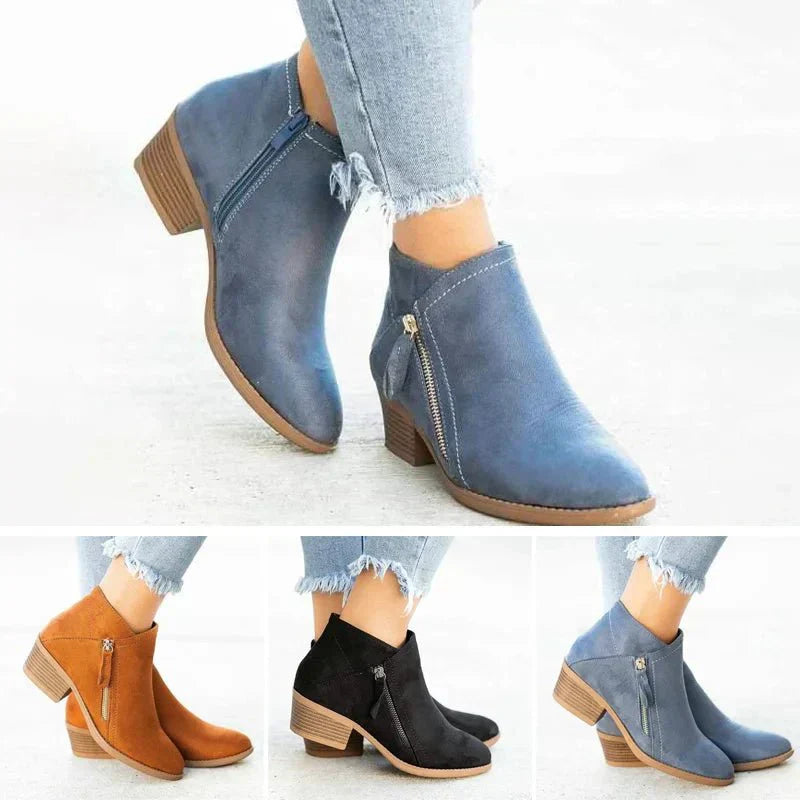 Isla - Side-Zip-Ankle Boots