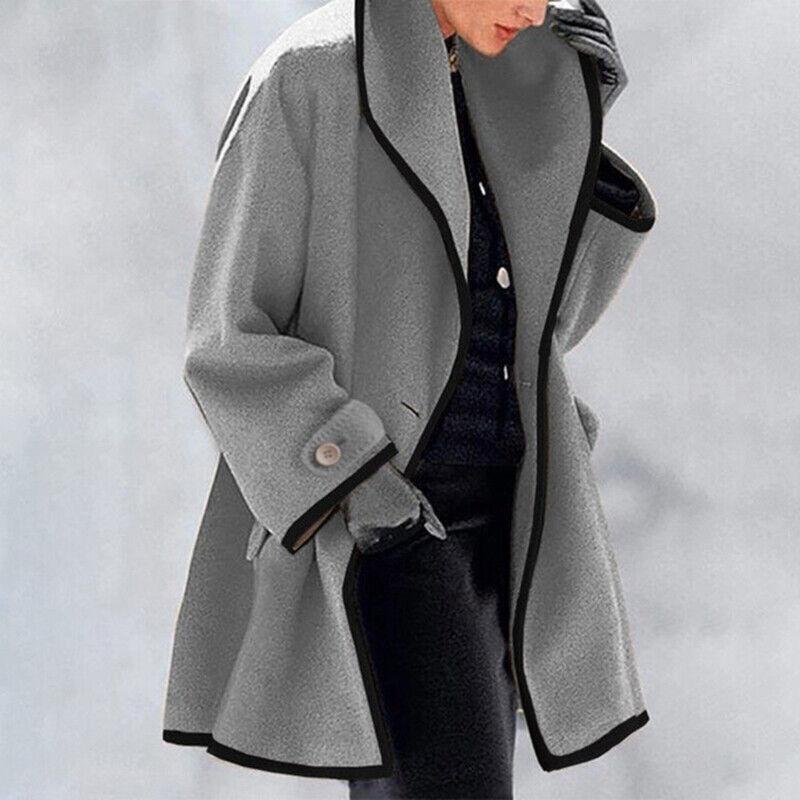 Elena - Elegant women's coat with buttons and modern cut