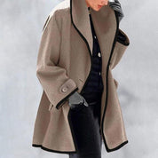Elena - Elegant women's coat with buttons and modern cut