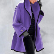 Elena - Elegant women's coat with buttons and modern cut