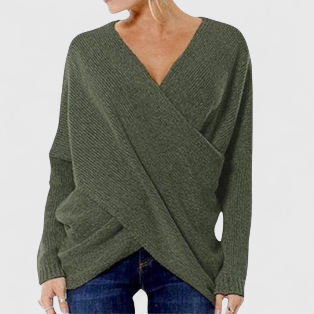 Heidi - Crossed Sweater