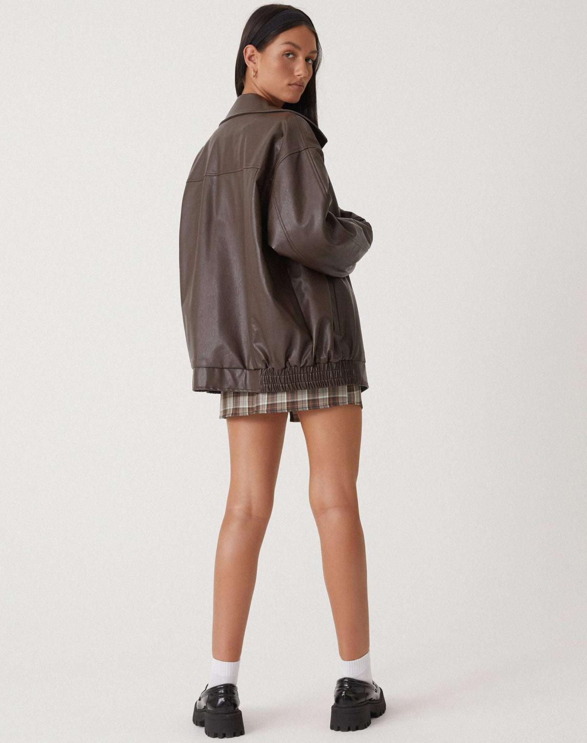 Charlotte - Women's Oversized Leather Jacket